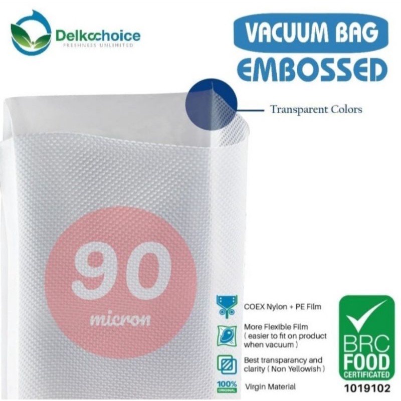 Plastik Vacum Makanan EMBOSS Vakum Vacuum SEALER Bag (Minimum 20 Pieces) - Plastic Vacuum - EMBOSS -