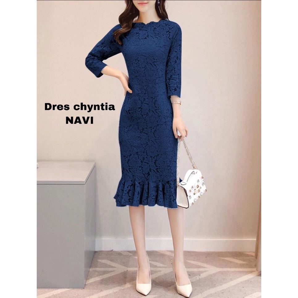 AS FASHION-COD-OZ-BAJU DRES BRUKAT WANITA CASUAL TERBARU-GAUN BRUKAT-DRES PENDEK-DRES NATAL