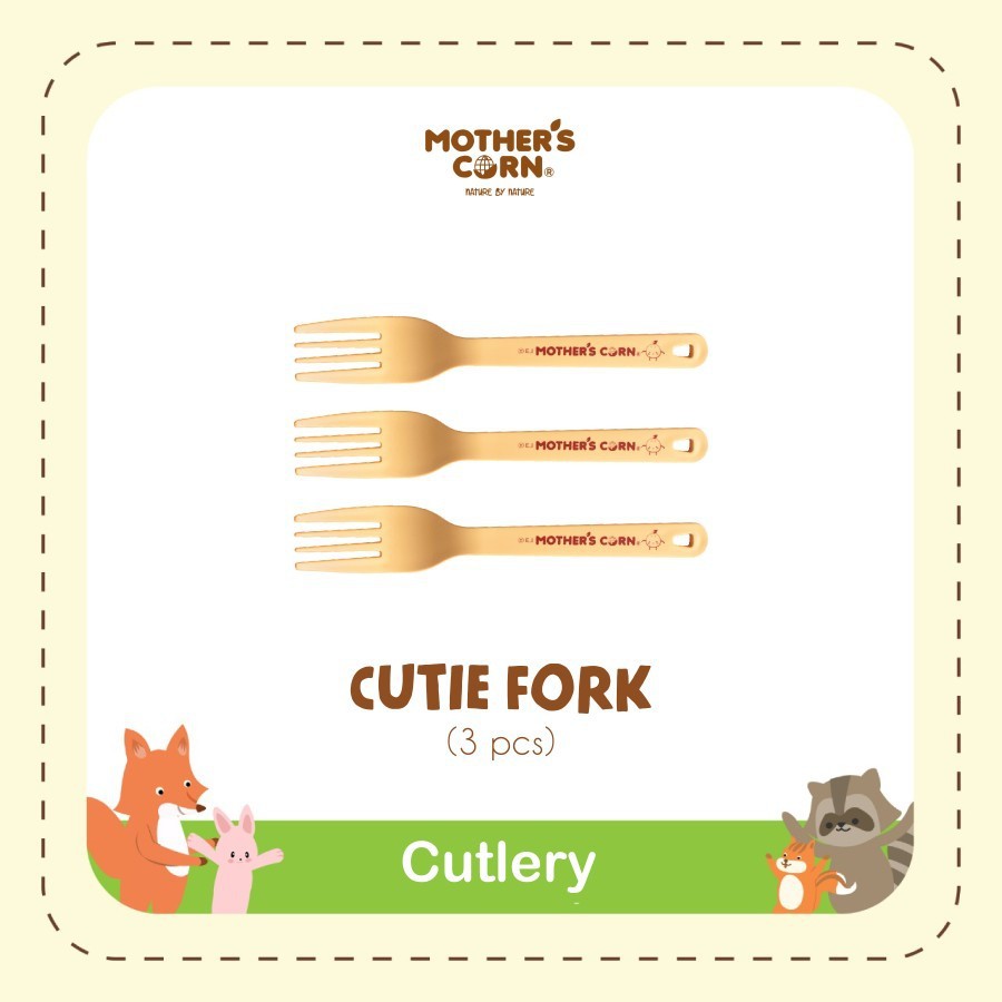 Mother's Corn Cutie Fork Set Garpu Makan Bayi Mothers Corn