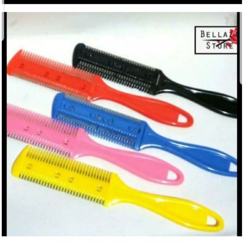 Sisir Silet Sisir Razor Sisir Penipis Cukur Rambut dengan Silet / sisir sasak komet