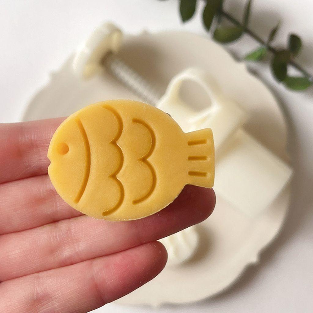 Nickolas1 Cetakan Mooncake Lucu Mini Kue Kering Membuat Perangko Cookie Dessert DIY Manual Dekorasi Kue