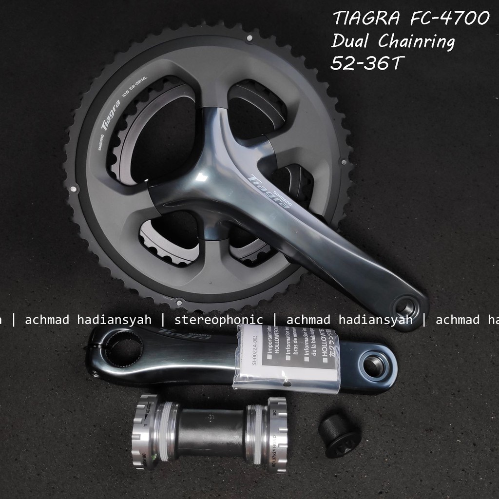 NEW ORIGINAL Crank SHIMANO Tiagra FC-4700 52-36T include BB RS500 Crankset Tiagra 4700 52-36T Crank 