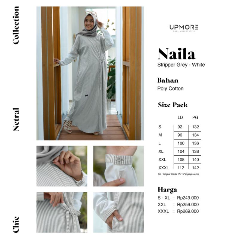 GAMIS UPMORE NAILA STRIPPER BROWN - WHITE NAILA STRIPPER GREY - WHITE