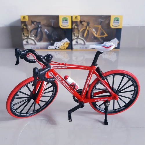 Mainan Diecast Sepeda Balap Alloy - Miniatur Roadbike Bicycle RoadBike