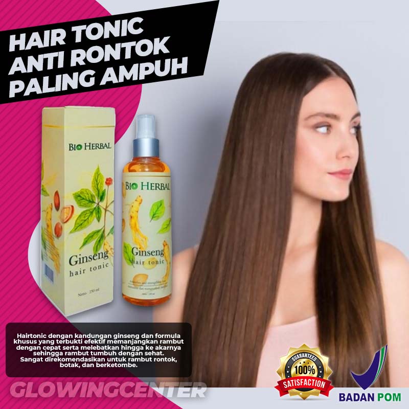 HAIR TONIC RAMBUT RONTOK PARAH ANTI HAIR FALL HAIRFALL PENGUAT AKAR RAMBUT BIOHERBAL HAIR TONIC