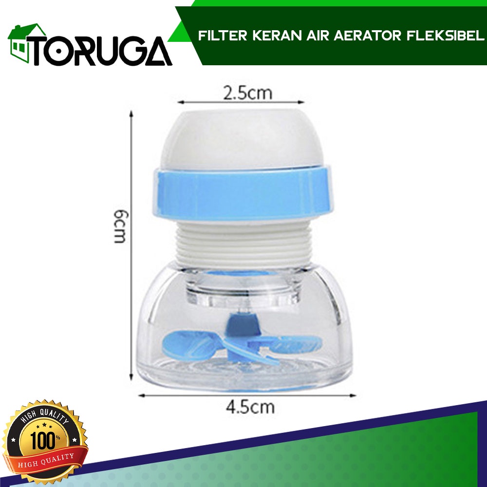 Keran Aerator Saringan Air Filter Sambungan Pipa Air Wastafel Mini Menyebar Efektif Praktis