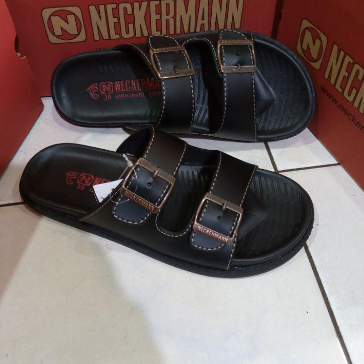 E60H sandal Neckerman pria casual hitam Eden-051 !
