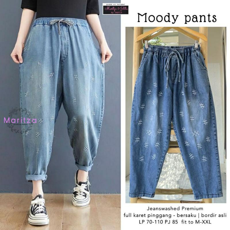 CLARIS PANTS  (CELANA BAGGY JEANS)