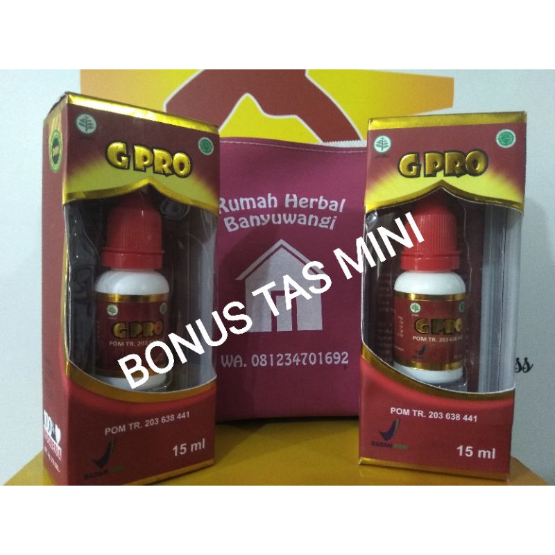 Obat herbal Jamu Tetes G-PRO Khusus penyakit Dalam