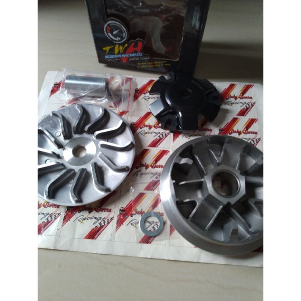 PULLY PULLEY KIPAS RUMAH ROLLER CUSTOM SET TWH RACING HONDA PCX NEW 150 CC ADV TERBARU TERMURAH TERL