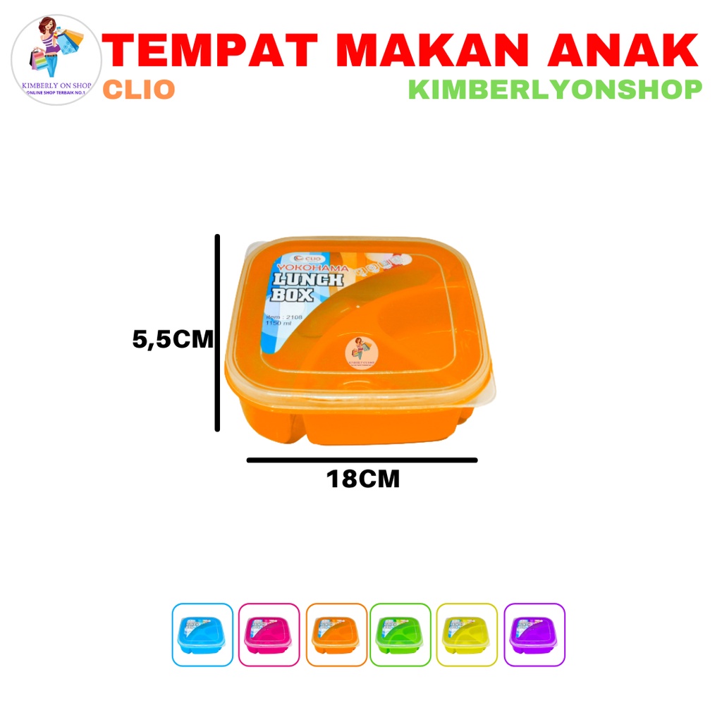 Lunch Box Tempat Makan Kotak Bekal Souvenir Ultah Clio Yokohama