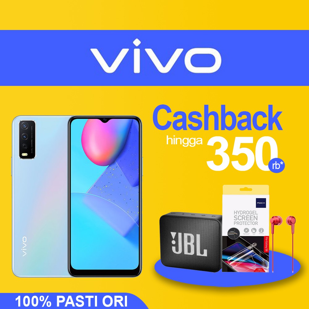 Vivo Y12s 3GB / 32GB Black Blue 3 GB 32 GB Garansi Resmi Vivo 1 Tahun