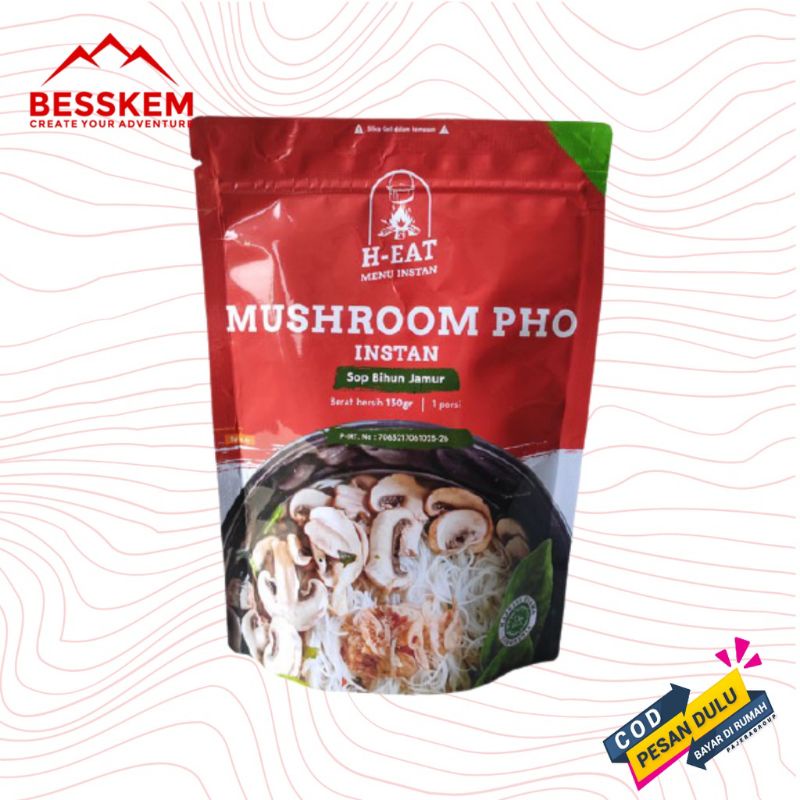 

H-EAT Mushroom Pho Makanan Instan Ransum Cepat Saji