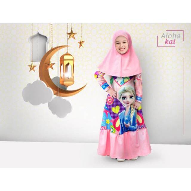 Gamis anak scuba import aloha kai