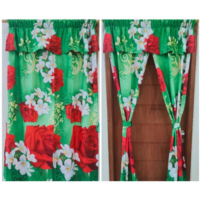 gorden serut bunga merah