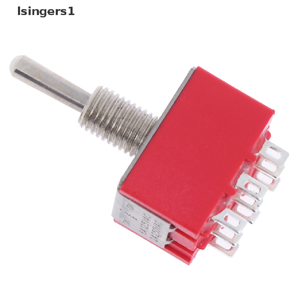 (lsingers1) 2pcs Saklar Toggle on / off Mini 9 Pin 3PDT on / off 2 / 3 Posisi MTS 302 303