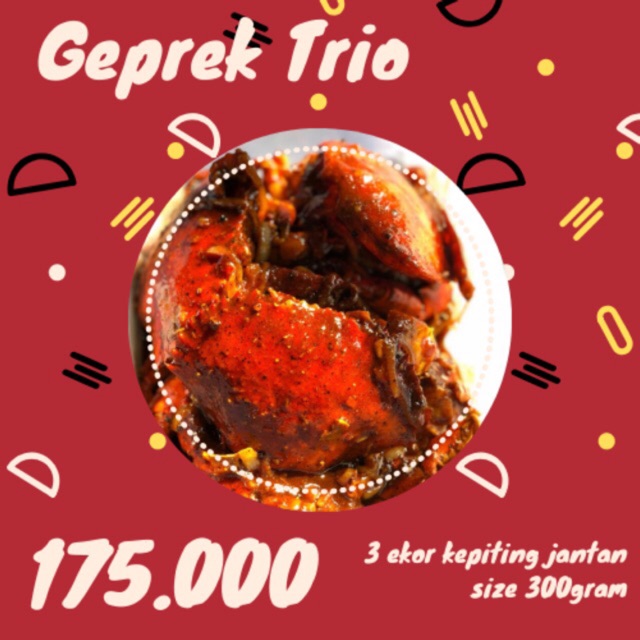 

Trio Kepiting Geprek