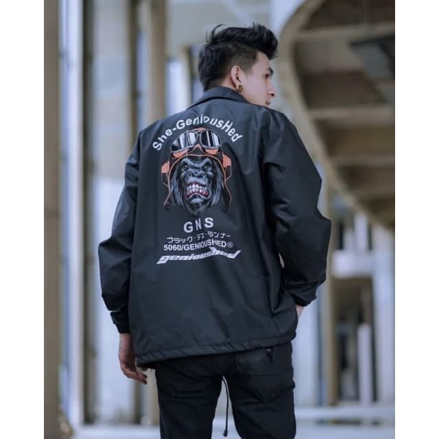Jaket Parasut Coach Bomber Riding Motor Pria Wanita Jaket Coach Gorilla