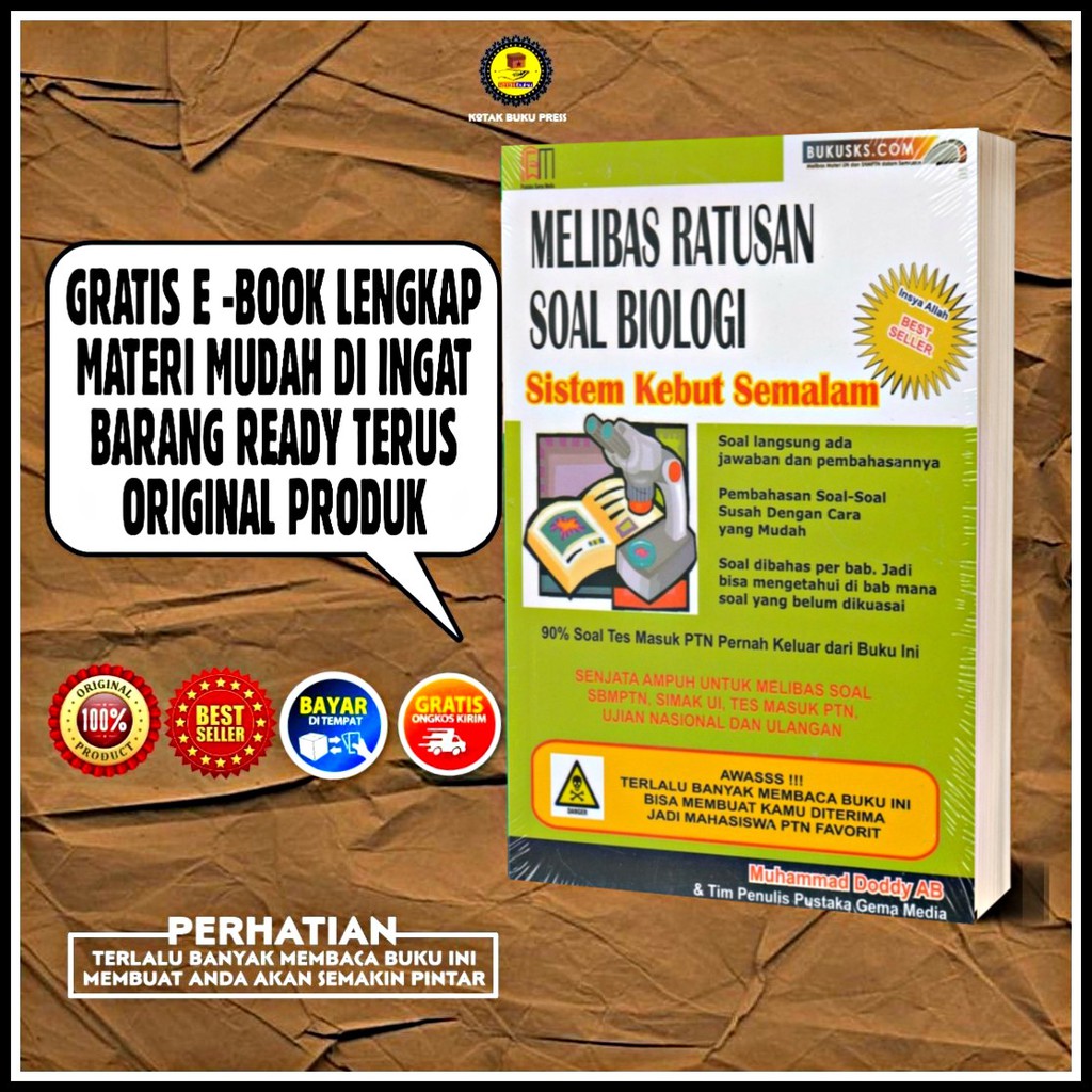 BUKU SKS IPS / BUKU SKS IPA / MENGUASAI IPS / MENGUASAI IPA / SISTEM KEBUT SEMALAM / MELIBAS RATUSAN-BIOLOGI