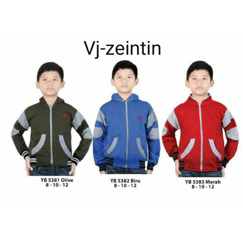 Zeintin Jaket [COD] Jaket Anak Lakilaki YB 5381 YB 5382 YB 5383 Outerwear Anak Lakilaki Murah Berkua