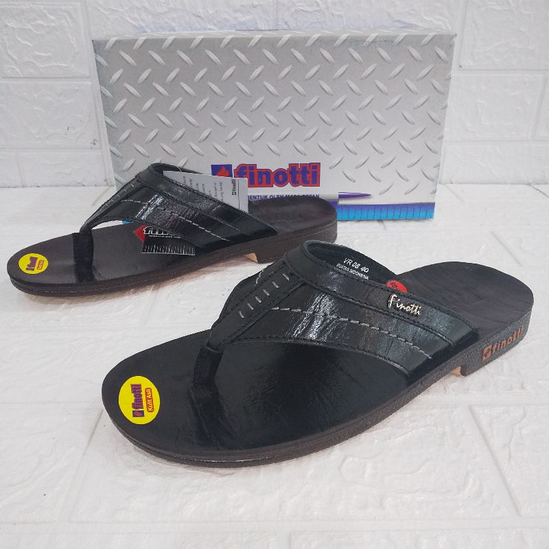 Sandal Jepit Sopan Finotti VR 08 size 38-42 | Sandal Kulit Finotti | Sandal Kasual Finotti