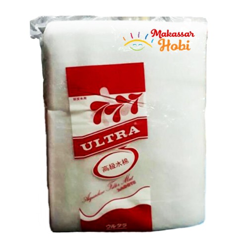 Kapas ULTRA Merah Busa Filter Aquarium Aquascape Kolam Ikan JUMBO XL