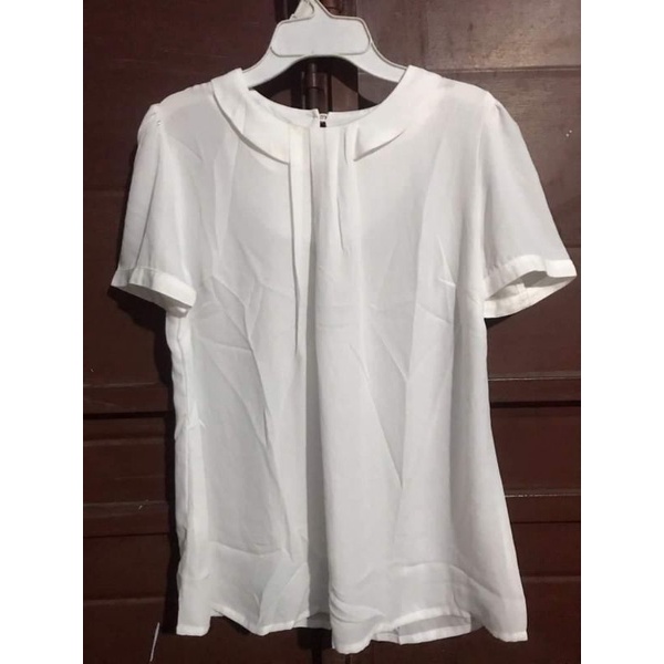 Blouse Valino Donna Putih atasan blus putih branded wanita