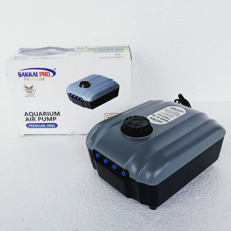 airpump SAKKAI PRO PREMIUM 9906 aerator 4 lubang mesin gelembung udara aquarium dan kolam