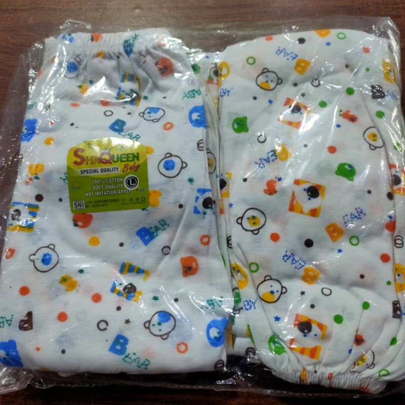 6pcs ½ Lusin Celana Panjang Bayi Shaqueen Motif SNI / Celana Panjang Anak Katun