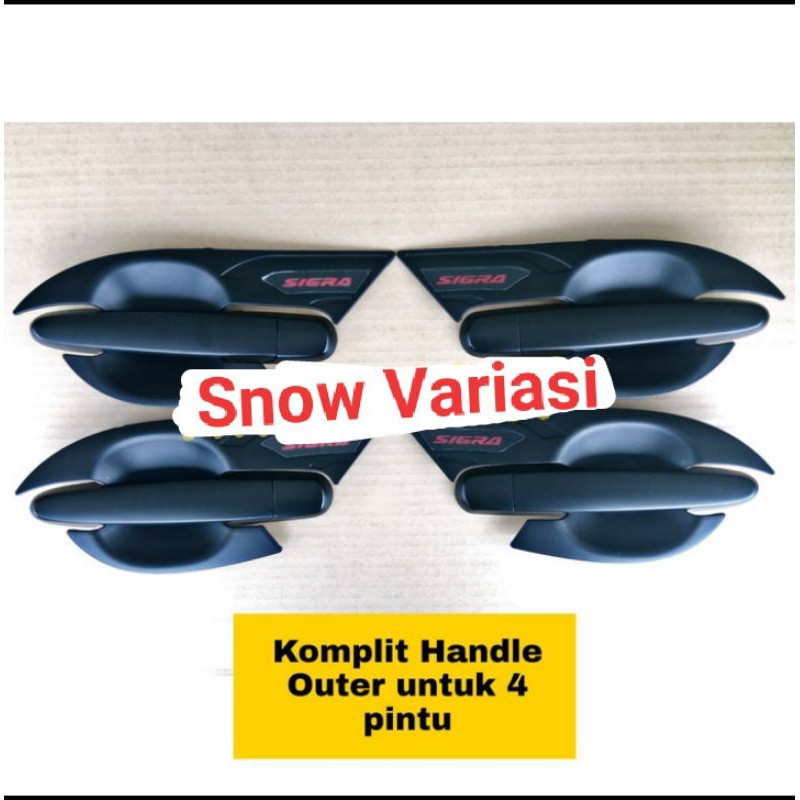 PAKET SIGRA HEMAT LENGKAP HANDLE OUTER + TANK COVER STYLISH HITAM DOFF