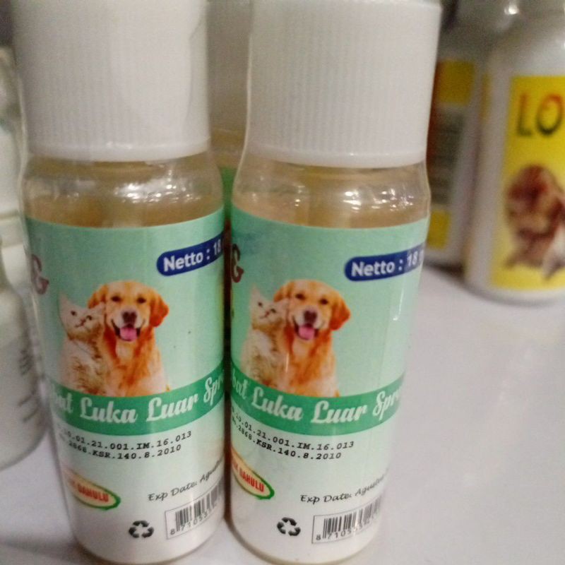 Obat Semprot Untuk Kucing dan Doggy KJ Luka Luar Spray 18ml