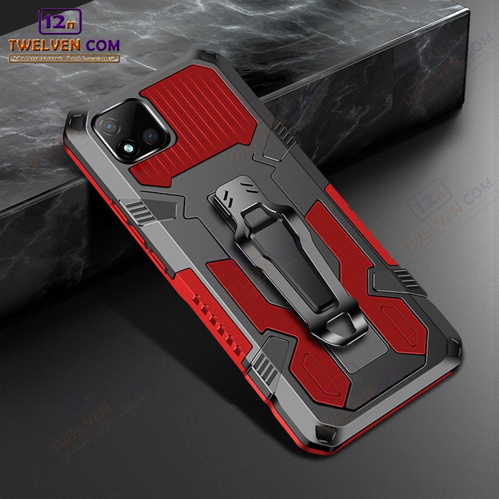 Case Shockproof Realme C20 Armor Hardcase Stand Clip