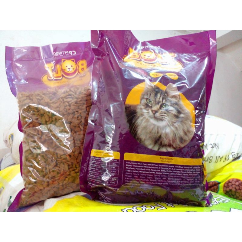 Bolt cat  bentuk ikan paket 5 pcs x 800Gr grab gojek