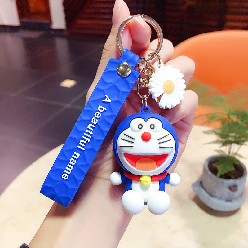 GANTUNGAN KUNCI DORAEMON / COOKIE / GANTUNGAN KUNCI DORAEMON LUCU KARET / KEY CHAIN DORAEMON