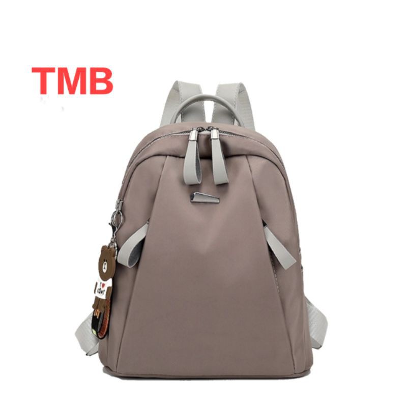 New Tas Ransel Wanita Kasual Luar Ruangan Oxford Kain Tahan Air Free Gantungan Lucu Mochilla