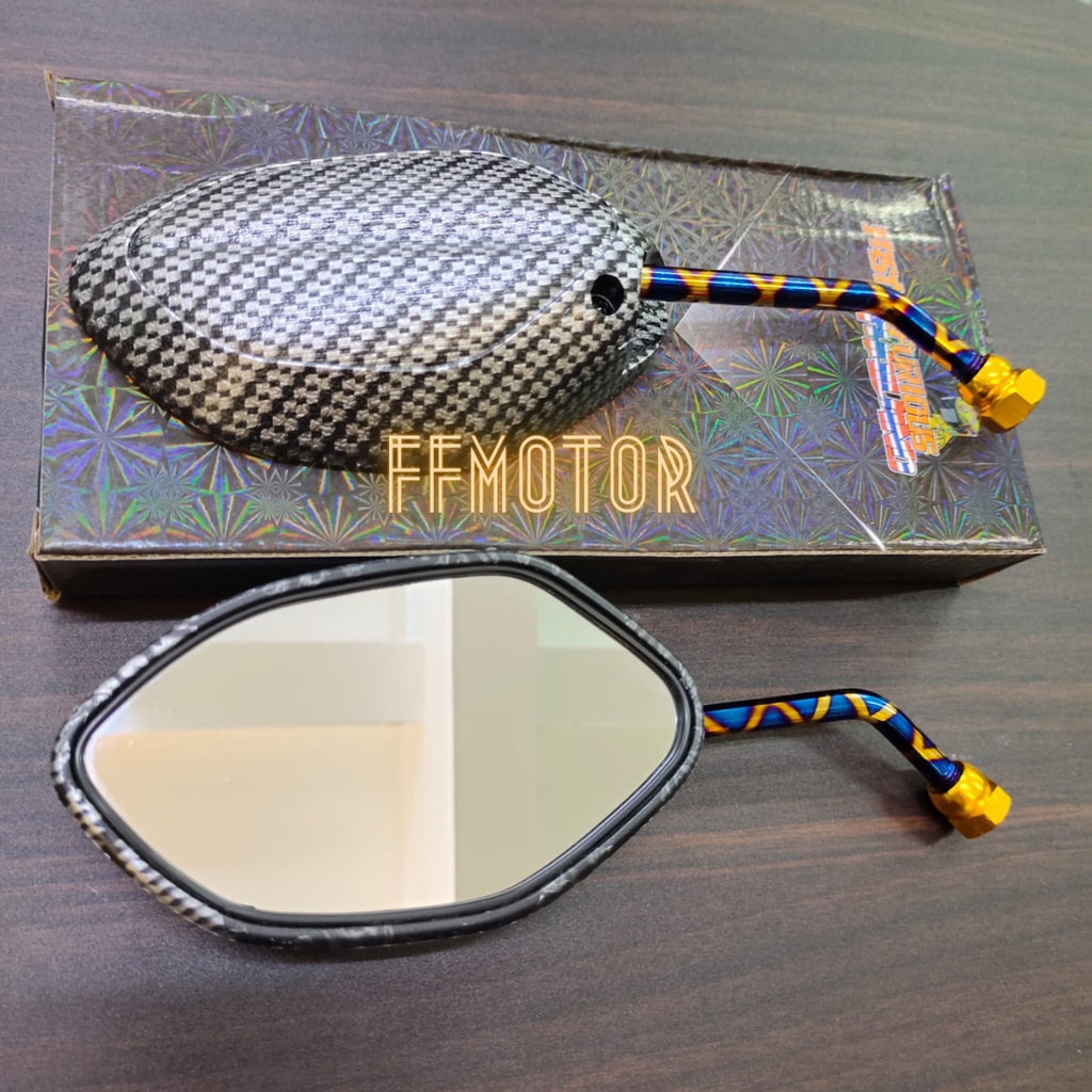 Spion Carbon Chrome Beat Drat Honda / Spion Karbon Chrome Beat Vario Scoopy Dll-7