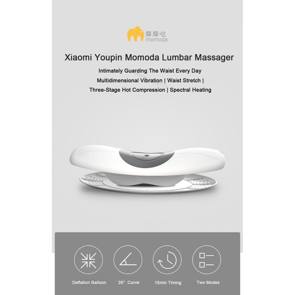 (ORI) XIAOMI MOMODA Terapi Pinggang / Tulang Belakang / Lumbar Massage Electric Heat