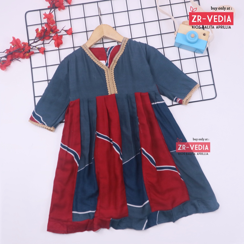 Dress Arabia uk 1-7 Tahun / PREMIUM Daster Arab Blouse Dres Anak Perempuan Lengan Baju Balita Import