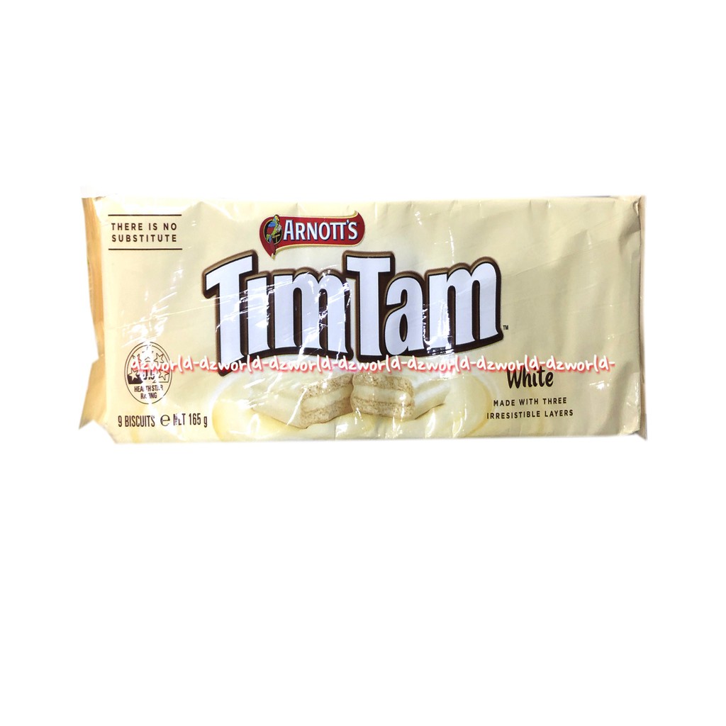 Arnott's Timtam White Original Double Coat 160gr Biscuit BIskuit Putih Tim Tam Australia