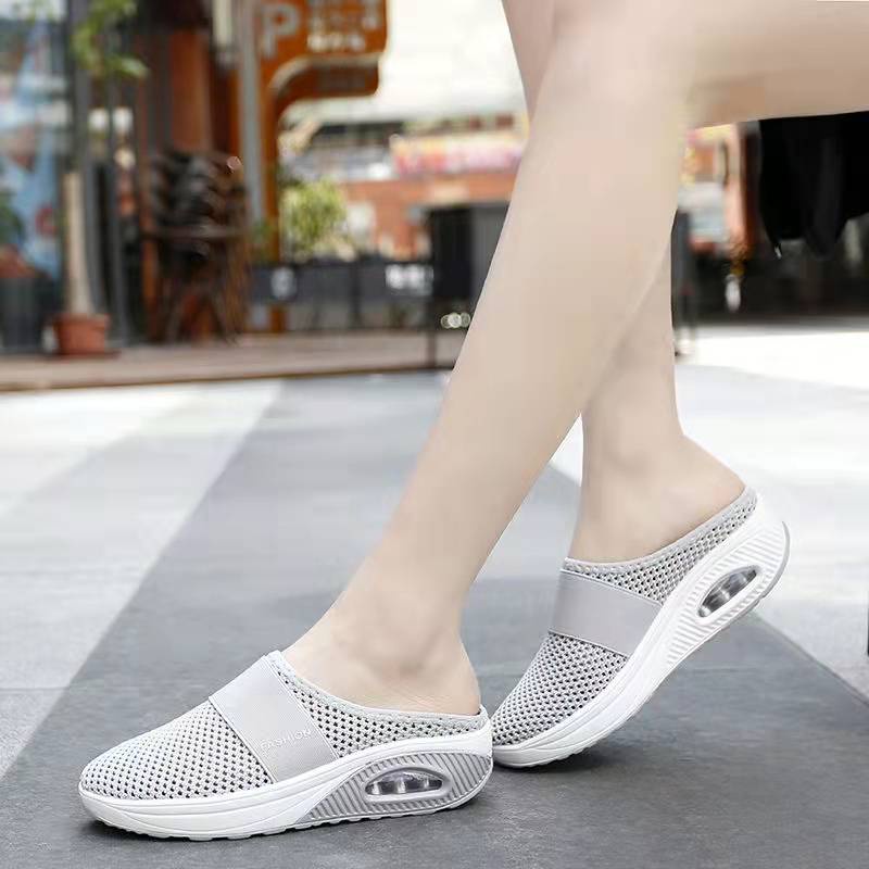 kano style Sepatu bantalan udara Ortopedi non-slip sol tebal Muller shoes Sandal berjalan ringan