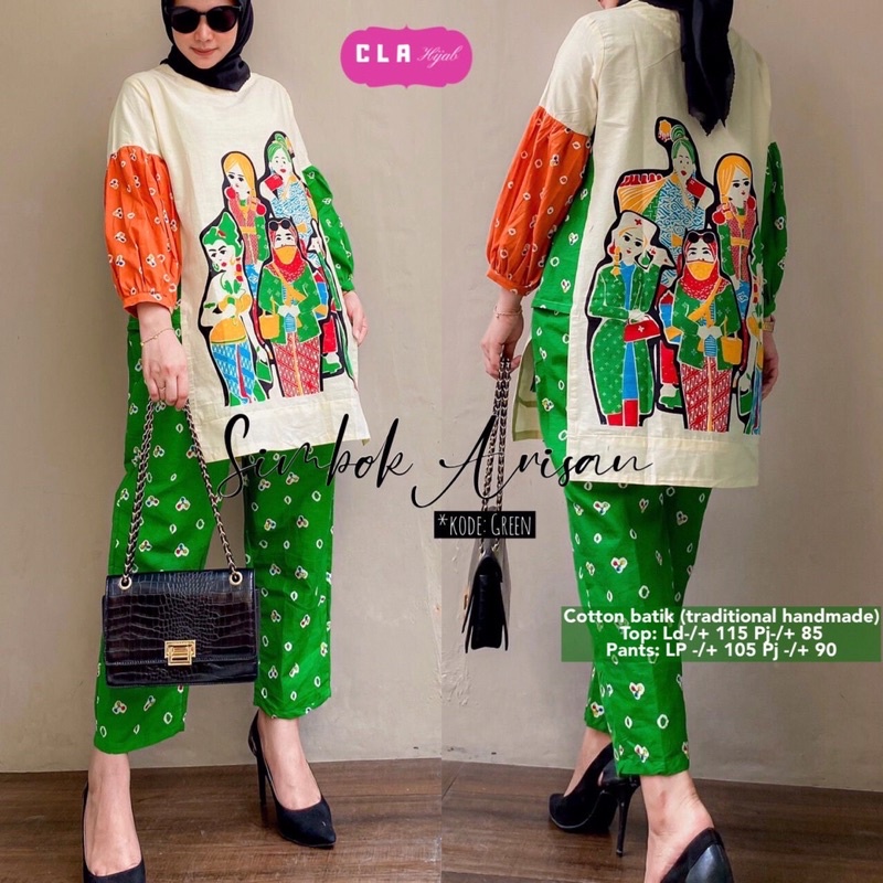set batik murah SIMBOK ARISAN CLA HIJAB ORY