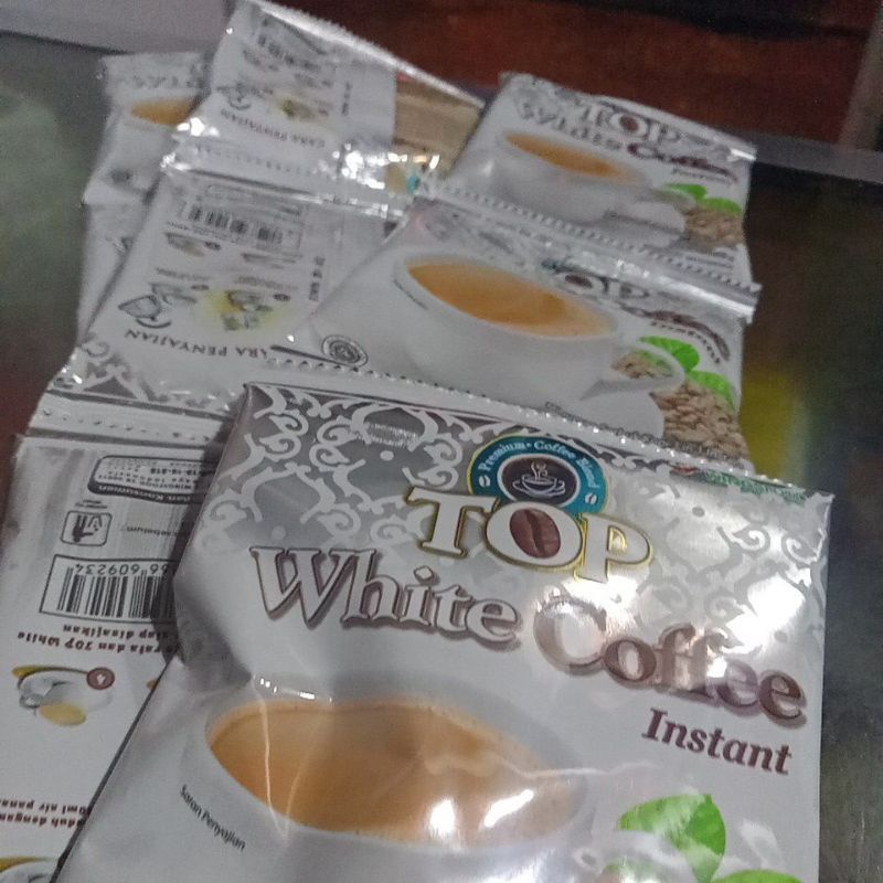 

Top White Coffee Instan Renceng isi 12 ssachet
