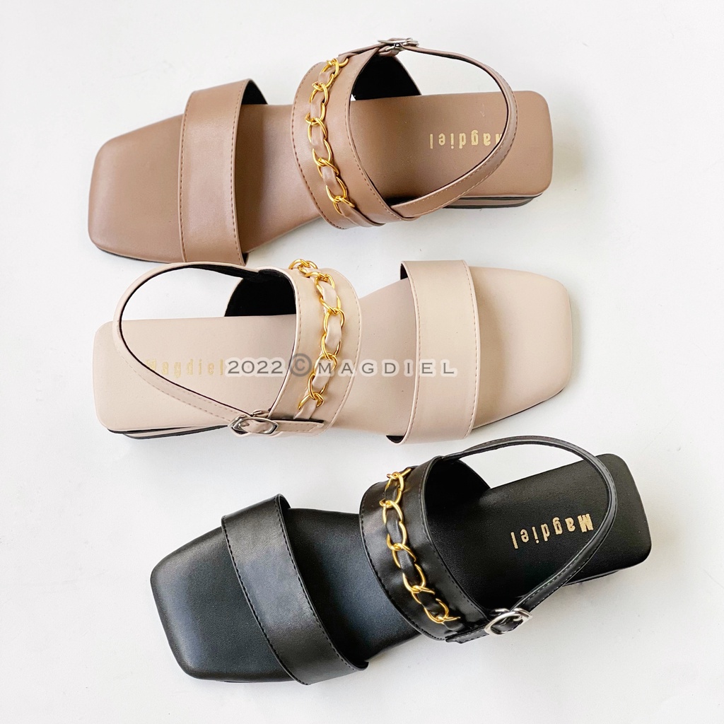 Heels Tali Wanita / Sandal Hak 3 cm - Sherly