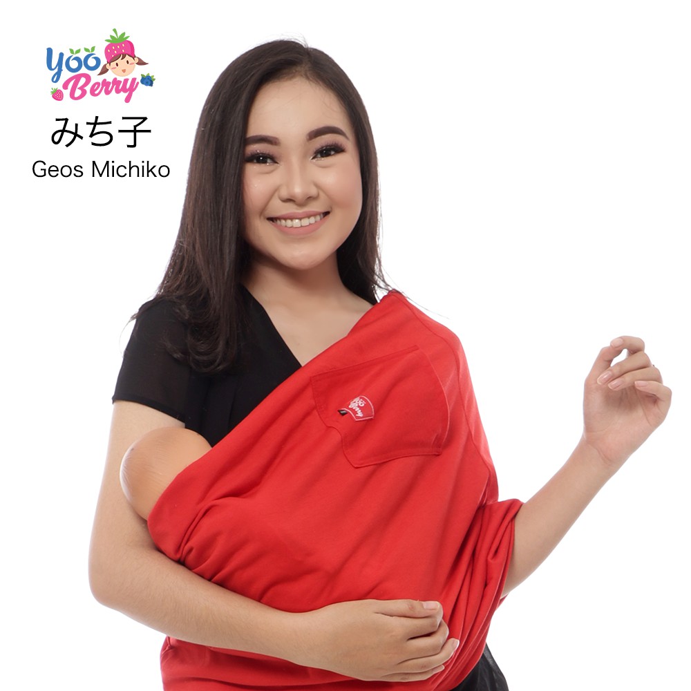 YooBerry Geos Michiko Gendongan Bayi Samping Baby Sling 0-3 Tahun Berry Mart
