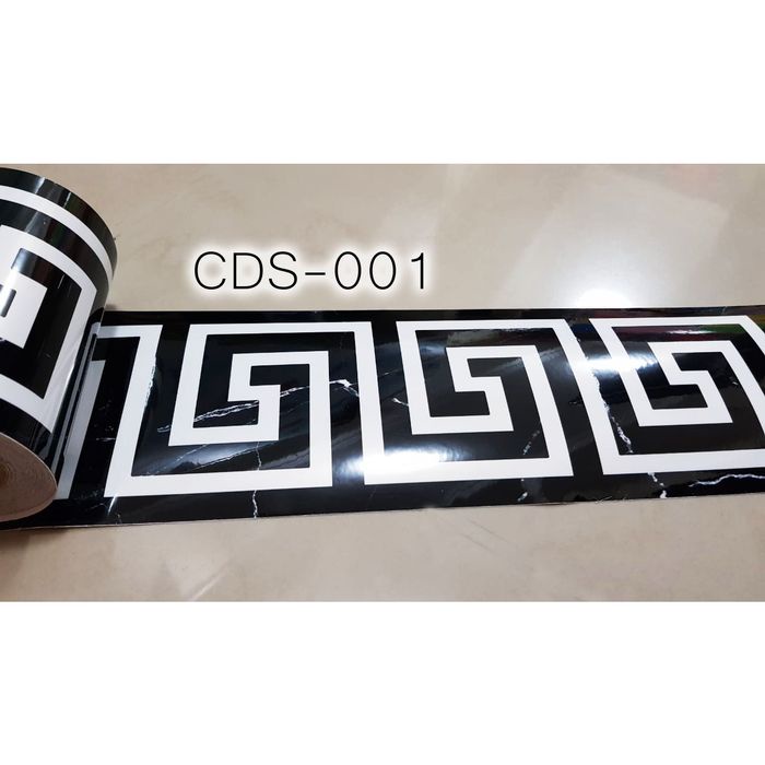 CDS001 CHINESE MARBLE WALL BORDER GLOSSY STICKER LANTAI KACA DINDING STICKER_MURAH