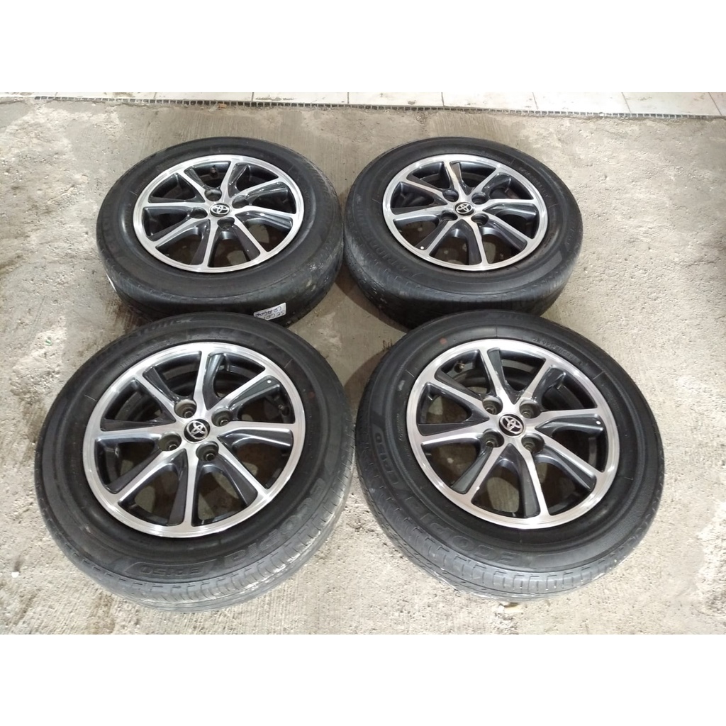 velg pelek mobil std oem cayla ring14 ban 175/65/r14 bridgestone