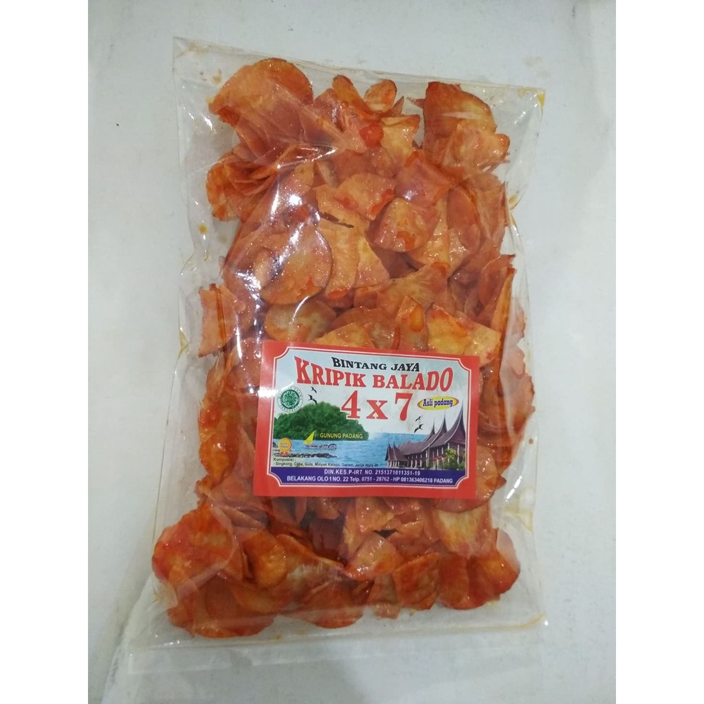 

Keripik Balado Bulat Bintang 4 x 7 Jaya 500 gram