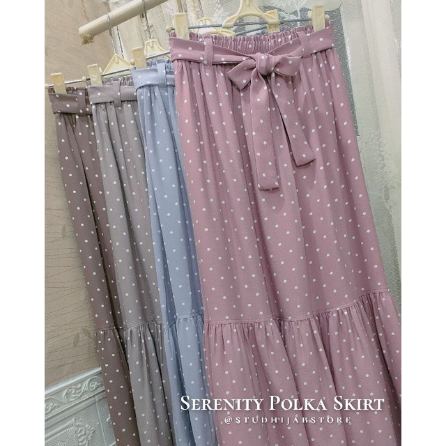 Polkadot Serenity Skirt by Studhijabstore