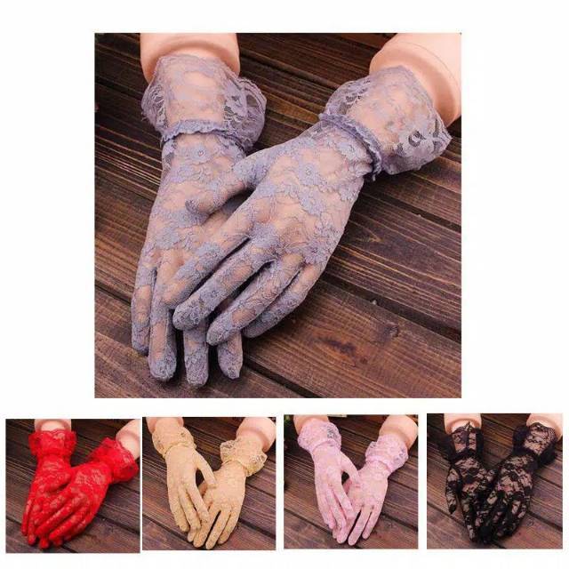 Sarung tangan pengantin wedding glove gloves prewedding brokat lace