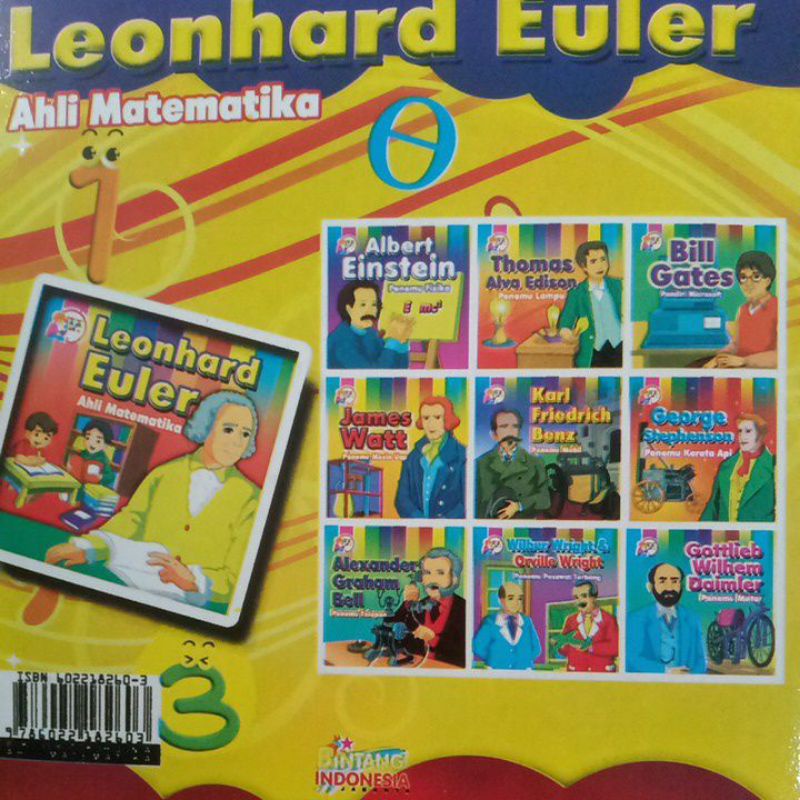 Buku Cerita Tokoh Dunia Leonhard Euler Ahli Matematika